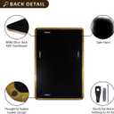 ANDY STAR Gold Bathroom Mirrors for Over Sink, 24x32 Inch Brushed Gold Wall Mirror, Rectangular Metal Framed Vanity Mirror -Modern Clean Design with Superior Stainless Steel Frame