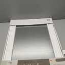 Rattan Trim Wall Mirror, 18' x1.25' x 23.75' , White