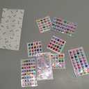 Elwish 365pcs Round Jewels Stickers Gem Stickers Rhinestone for Crafts Sticker Gems Self Adhesive Bling Jewels, Multicolored