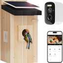 Smart Bird House with 5MP HD Camera, Solar-Powered & Night Vision - IP66 Weatherproof, App-Controlled Bird Watching for Bird Enthusiasts