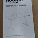 Huuger 63 x 28 Large Electric Standing Desk, Height Adjustable Computer Desk, 27.6" Deep Desktop, Stand up Gaming Office Table with 2 Hooks, 3 Preset Heights, for Home Office, Maple, 7021Q-1