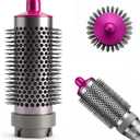 Round Brush Attachment for Shark FlexStyle Accessories, FlexStyle HD430/HD440 Series with 360° Airflow, Secure Fit No Slip Blow Dryer Attachment,for Straight, Wavy, Curly, and Coily Hair