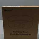 Stainless Steel Springform Pan 9 Inch Nonstick, Leakproof Spring Form Pan for Cheesecake, Cheesecake Pan with Protector, Cheese Cake Pans for Baking, 9 Inch Springform Pan with 50Pcs Parchment Paper