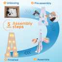 2FT Light Up letters, Quick 5-Min Setup, Battery Operated LED Large Lighted Letters for Party Birthday Baby Shower Wedding Graduation Decor, Marquee Letter R