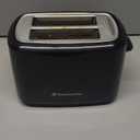 Toastmaster 2-Slice Toaster - Black with Stainless Steel - Kitchen Essential for Sandwich Bread & Breakfast Toast - Toaster with Wide Slots, High Rise Toast Lift & Cool-Touch Exterior
