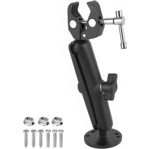 Trolling Motor Mount Stabilizer Support for Minn kota Terrova/Riptide Terrova/Ulterra/PowerDrive, Tough-Claw Boat Trolling Motor Shaft Reduces Bounce, 360 Adjustable, Fits to 0.6" to 2" Diameter Bar