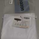 Obstal Fitted Round Table Cloth, Reversible Waterproof Stain Resistant Elastic Stretch Tablecloth, Wipe Clean Table Cover for Outdoor/Indoor Use, Fits Round Tables up to 48" - 56" Diameter, White