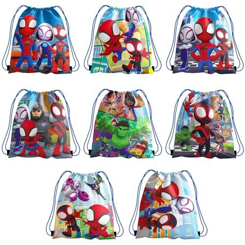 JUELANGER 16 PCS Friends Party Gift Bag, Birthday Party Drawstring Bags Goodie Candy Bag for Birthday Party Supplies