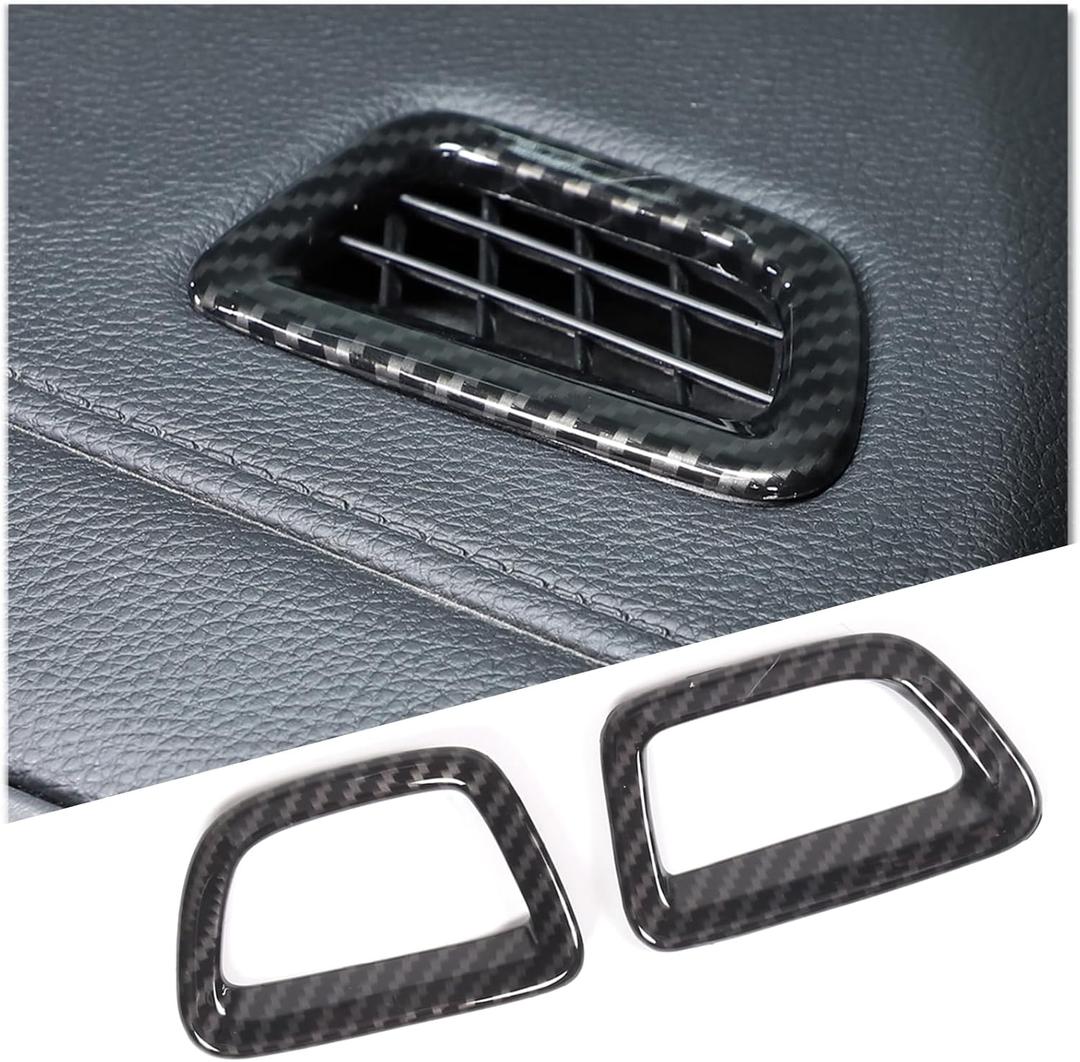 Car Dashboard Air Vent Frame for Honda Pilot 2016-2022/Ridgeline 2017-2023/Passport 2019-2023，Carbon Fiber Center Console Frame Cover Trim Accessories (Carbon Fiber Pattern)