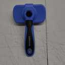 Swihauk Self Cleaning Slicker Brush - Skin Friendly Deshedding Grooming Tool for Dogs & Cats, Suitable for Shedding & Haired Pets, with Pet Supplies Accessories, Blue