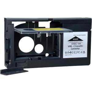 VHS-C Tape Adapter,NOT Compatible with 8mm / MiniDV / Hi8,Excellent Choice for Cassette recorders and VHS to Digital Conversions