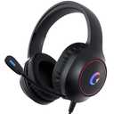 syndesmos CM7002 Gaming Headset for PS5, PS4, PC, Mac, Switch, Xbox Series, Surround Sound RGB Gaming Headphones with Noise Canceling Microphone, 50MM Dynamic Drivers, 3.5MM Audio Jack, Black