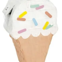 Multicolor Ice Cream Cone Shaped Mini Tissue Paper Pinata Decoration (7" x 4" x 2.75") - 1 Pc. | Adorable Design, Perfect For Birthday, Baby Shower, Summer Event, & More