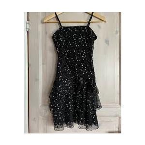 ALEXANDER WANG 100% Silk Black&White Polka Dot Corset Sleeveless Dress NWOT Size L