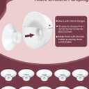 4PC Flange Insert 14mm Compatible with Momcozy M5/M6/M9/S12 Pro/V1 Pro/V1 Pro Breast Pump, Fit for Eufy/Elvie/Medela/Spectra/Lansinoh/NCVI/Lansinoh/TSRETE with 24mm Flange/Shield Breast Pump