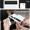 for Samsung Galaxy S25 Wallet Case with Card Holder, 2X Screen Protector Dual Layer Heavy Duty Protective Hidden Card Slot Slim Case for Galaxy S25 6.2" 2025 (White)