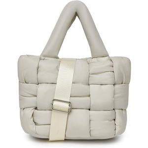Tote Bag for Women, Lightweight Puffy Tote Bag with Compartments Shoulder Bag Handbag for Travel, Work, Gym