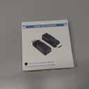 MEIRIYFA HDMI Extender Ethernet RJ45 to HDMI Adapter Repeater Over LAN Cat6 Cable Up to 196ft/60m 1080p Transmitter and Receiver from Displays for HDTV, PC, DVD