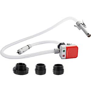 Saker Sakerplus Portable Fuel Pump with Auto-Stop, 9.08L/Min (2.4GPM), Battery Powered, 51" Hose, for Gasoline, Diesel, Oil  Ideal for Cars, Lawn Mowers, Chainsaws, Boats (1 set)