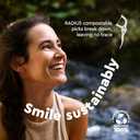 RADIUS Peppermint EcoClean Compostable Floss Picks Adult for Oral Care Boost Non Toxic Tooth & Gum Protection