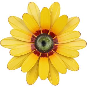 YEAHOME Sunflower Garden Decor, 11'' Metal Flower Wall Decor, Yard Hanging Wall Art Decorations for Kitchen, Bathroom, Living Room, Spring Boho Art for Indoor Outdoor