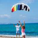 Hengda Kite 1.4 M Intro Foil design Rainbow Kites Soft Stunt Sport Parafoil Kite 55-inch with Flying Tool Set by Hengda kite