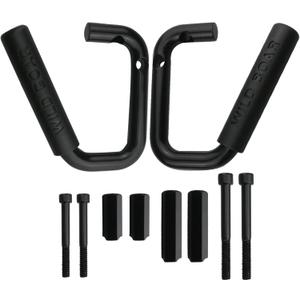Pack of 2 Front Grab Bar Grab Handles Black Textured Compatible with 2007-2017 Jeep Wrangler JK JKU Car