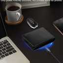 HiWe Anti-Lost Bifold Men Wallet with Find My, Vegan Leather, RFID, Original Design, Black