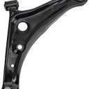 TRQ Front Left Lower Control Arm with Ball Joint Steel Compatible with 2014-2015 2017-2023 Mitsubishi Mirage 2017-2023 Mirage G4, Black
