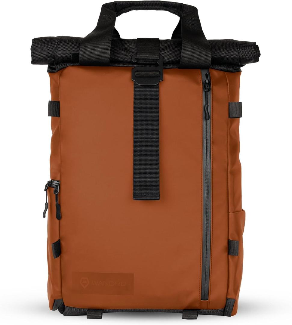 WANDRD PRVKE Lite: Weather-Resistant Travel & Camera Backpack with Laptop Sleeve, Quick Side Access, Clamshell Opening  Ideal Photography & Travel Bag (Sedona Orange)