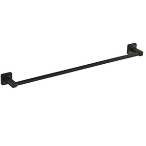 KUUBTH Bathroom Towel Bar, Bath Accessories Thicken Stainless Steel Shower Towel Rack for Bathroom, Towel Holder Wall Mounted (Matte Black, 24 Inch)