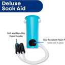 RMS Sock Aid Kit - Easy On Easy Off Device for Putting On Socks and Removing Socks or Stockings for Men and Women with Limited Mobility (Blue)