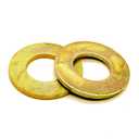 (25 Pieces) 5/8" SAE Grade 8 Flat Washers Zinc Yellow
