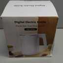 Electric Kettle 1.0L 1200W, 7 Temp Settings, 4H Keep-Warm, Fast-Boil Stainless Steel Electric Tea Kettle, 120V Water Boiler with Auto-Shut Off, Cool Touch PP Exterior for Home Office, White