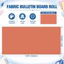 Breling 12 Rolls 47.2" x 12 ft Colored Bulletin Board Paper, Bright Color