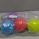 4.5 Heavy Duty Squeaky Dog Balls Toys for Medium Large Dogs 4 Pack Indestructible Dog Toys for Aggressive Chewers Spike Dog Balls for Clean Teeth and Training Dog Toys for Boredom and Stimulating