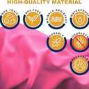 Sonluma 12 Pack 108" X 54" Pink Premium Disposable Plastic Tablecloth for 8ft Long Rectangle Tables, Waterproof Covers for Indoor or Outdoor Events & Parties