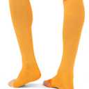 FITRELL 2/3 Pack Baseball Soccer Softball Socks for Kids Youth Men & Women Over-the-Calf Knee High Socks (Multiple Colors) (Gold, S)
