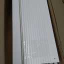 44in H x 36in W (2 Panels) No Dig Enclo Waverly White Vinyl Privacy Screen, Outdoor Privacy Screen Panels, Trash Can Enclosure, Air Conditioner Fence, Pool Equipment Enclosure, EC18010