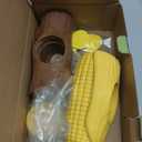 2 Pack Dog Toys for Aggressive Chewers  Interactive Indestructible Dog Toys to Keep Them Busy  Frozen Treat Toy for Large & Medium Dogs, Reduces Anxiety, Tree Stump & Corn Shapes (Yellow Brown)