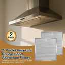 5 Layer Aluminum Grease Range Hood Filters with Stainless Steel Edge Compatible with Broan 97017415 S97017415 13-3/4 x 14 Inch 2 Pack