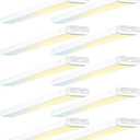 BBOUNDER 10 Pack 4FT LED Wraparound Light with 3CCT Selectable, 4000K/5000K/6500K, Super Bright 5500LM 50W 4 Foot Fluorescent Fixture, Flush Mount Office Ceiling Light for Kitchen Garage, White