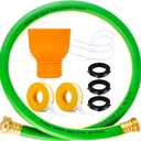 Aottykro Garden Hose to Antifreeze Bottle Adapter All-in-One Male and Female Twist Connect Adapter for Camper, RVs, Marine & Garden Hose(Green)