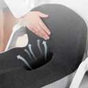 Orthopedic Memory Foam Car Seat Cushion for Sciatica & Back Pain Relief - Ergonomic Non-Slip Office Chair Cushion & Car Cushions for Long Driving with Lumbar Support, Universal Fit (Black)