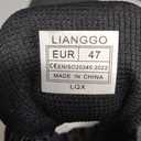 LIANGGO Steel Toe Shoes for Men Women Composite Toe Safety Work Non Slip Industrial Air Cushion Tennis Sneakers Black