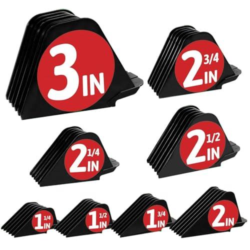 3 Inch Clipper Guards, Hair Clipper Guide Combs Premium for Wahl Clippers Mega Cutting Guides/Combs with 8 Cutting Lengths from 1.25-3 Inch (Black, 8pcs from 1.25-3 Inch)