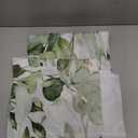 Gibelle Olive Green Eucalyptus Shower Curtain, Watercolor Plant Leaves with Floral Bathroom Shower Curtain Set, 72x72