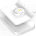 Rounkin Charging Dock/Base for Meta Portal Go-Rotatable to Adjust The Angle Charging Stand for Facebook Portal Go Smart Video Calling for Office, Home with 45W PD Charging Adapter(White)