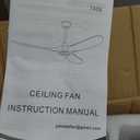 52 Inch Ceiling Fans Without Lights, Indoor/Outdoor Ceiling Fan No Light, 3 Solid Wood Blades, 3 Downrods, Timer, Quiet DC Motor, 6 Speeds Modern Fans with Remote for Patios Bedroom, Dark Walnut