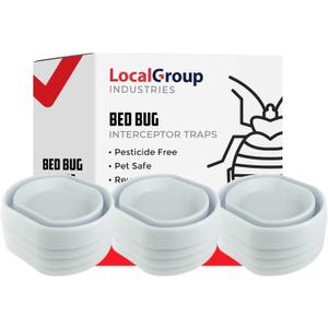 Bed Bug Trap - Eco Friendly Bed Bug Interceptors for Bed Legs - Insect Detector, Interceptor & Monitors for Indoor Home (12)
